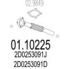 MTS 01.10225 Exhaust Pipe